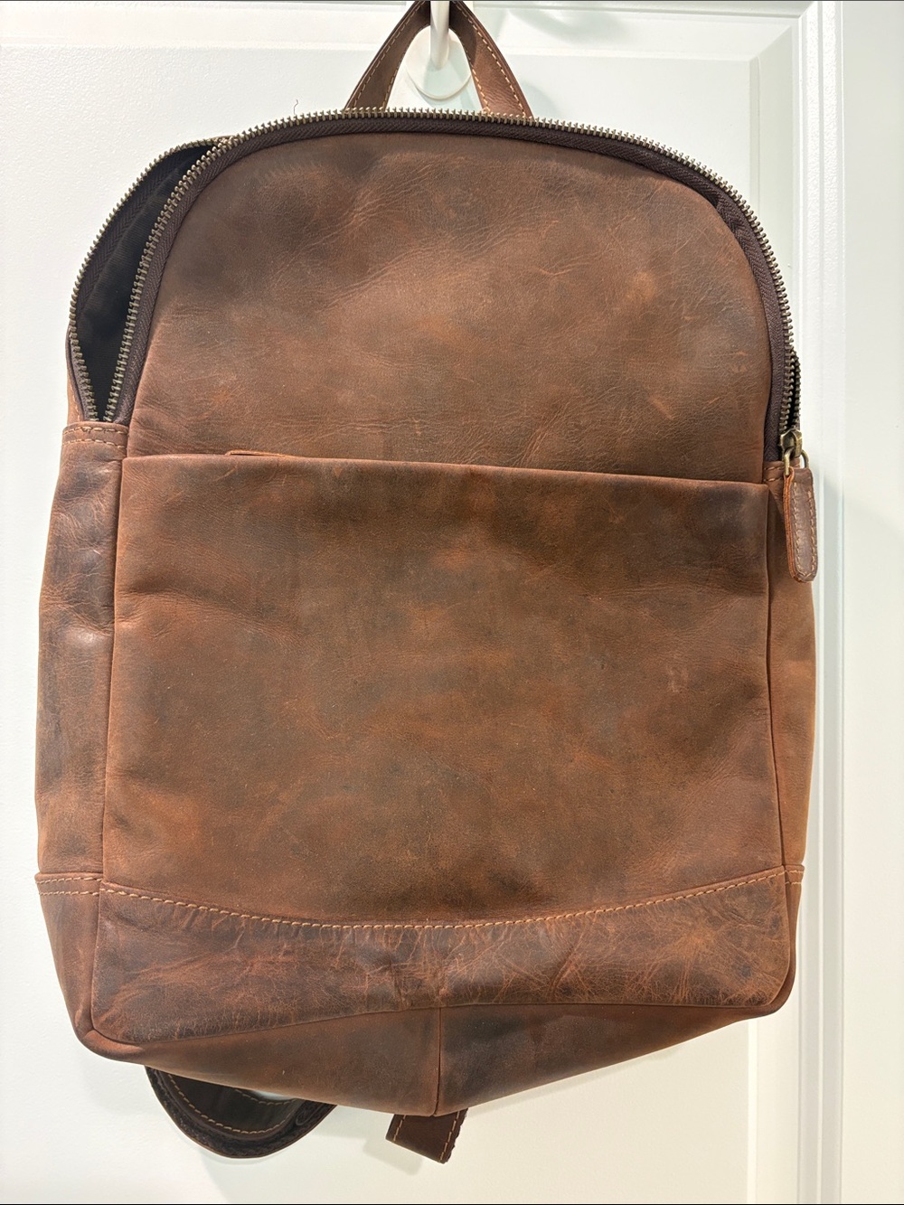 Brown Leather Backpack